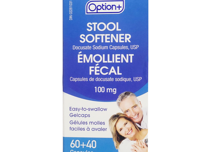 Adoucisseur de selles Option+ | 60+40 Gélules