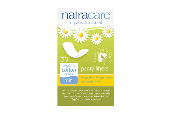 NatraCare Mini Organic Cotton Panty Liners | 30 Liners