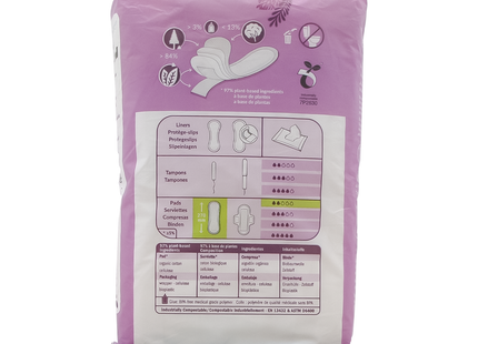 NatraCare - Serviettes Maxi Coton Bio Sans Ailettes - Normal | 14 Serviettes
