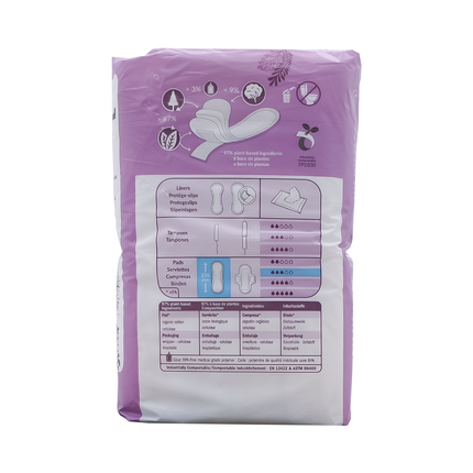 NatraCare - Serviettes Maxi Coton Bio Sans Ailettes - Super | 12 Serviettes