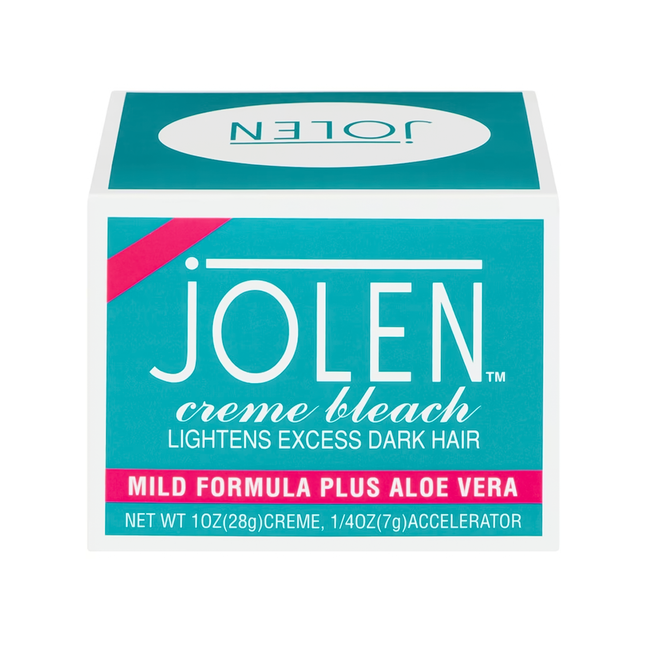 Jolen Creme Bleach Mild Formula Plus Aloe Vera – Éclaircit l'excès de cheveux foncés | 28g
