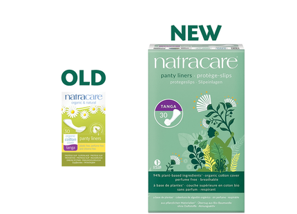 NatraCare - Tanga Organic Cotton Panty Liners | 30 Liners
