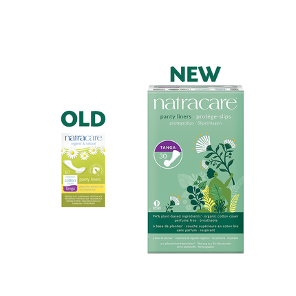 NatraCare - Tanga Organic Cotton Panty Liners | 30 Liners