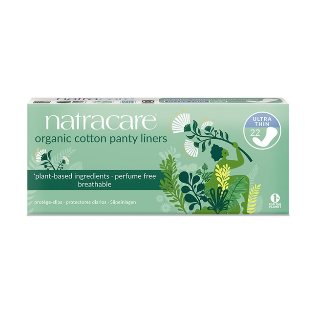 NatraCare - Ultra Thin Organic Cotton Panty Liners | 22 Liners
