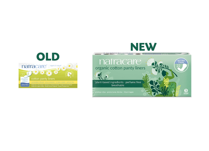 NatraCare – Protège-slips ultrafins en coton biologique | 22 protège-slips