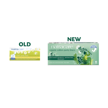 NatraCare – Protège-slips ultrafins en coton biologique | 22 protège-slips