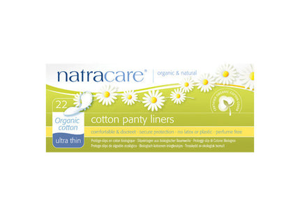 NatraCare Ultra Thin Organic Cotton Panty Liners | 22 Liners