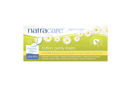 Protège-slips ultra fins en coton biologique NatraCare | 22 doublures