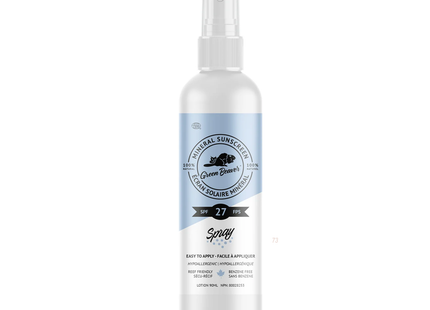 Green Beaver - Natural Mineral Sunscreen Spray SPF 27 | 90 mL