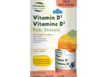 St. Francis - Vitamine D3 Enfants | 15 mL