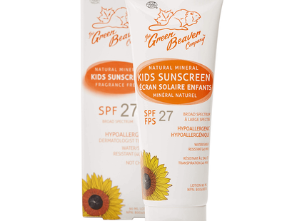 Green Beaver - Natural Mineral Kids Sunscreen Spray SPF 27 | 90 mL