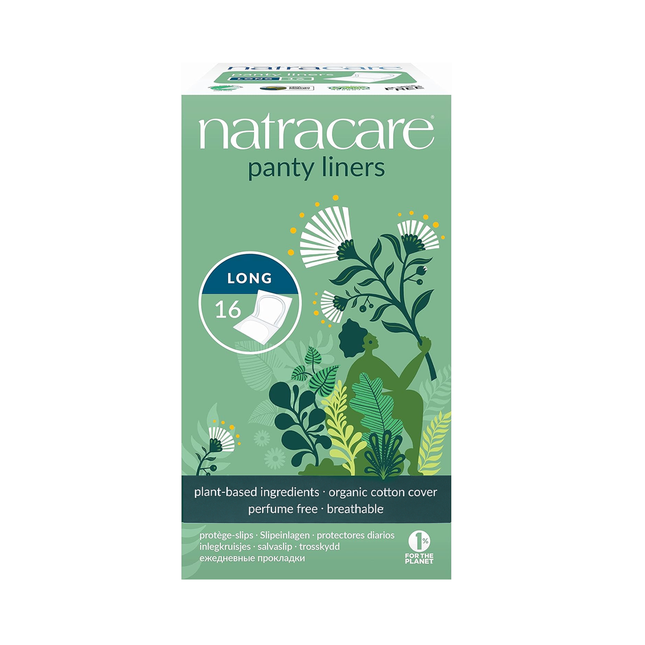 NatraCare - Organic Cotton Panty Liners - Long | 16 Liners