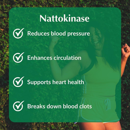 Provita - Nattokinase 2000 FU 100 mg Antithrombotic, Supports Cardiovascular Health | 120 Capsules