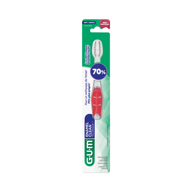 GUM - Enamel Clean Technique - Soft Bristle | 1 Toothbrush