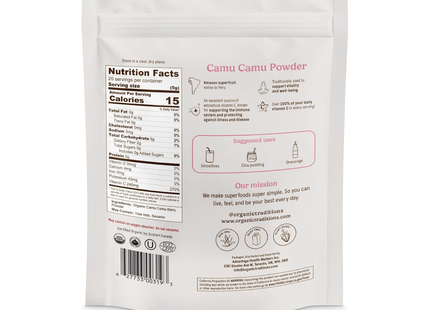 Organic Traditions - Poudre de baies de camu camu | 100 g