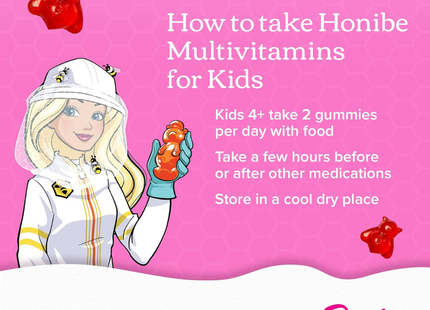 Hobibe - Barbie Kids Multivitamin Immune Boost | 60 Gummies
