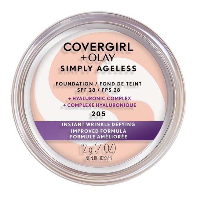 COVERGIRL + Olay - Simply Ageless Foundation SPF 28 Instant Wrinkle Defying - 205 | 12 g