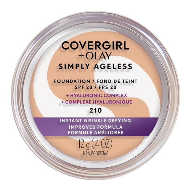 COVERGIRL + Olay - Simply Ageless Foundation SPF 28 Instant Wrinkle Defying - 210 | 12 g