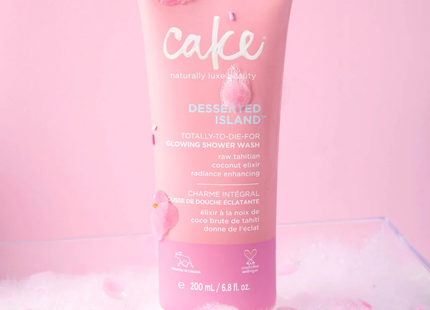 Cake - Nettoyant pour la douche de l'Île Desserte - Élixir d'huile de noix de coco crue de Tahiti | 200 ml