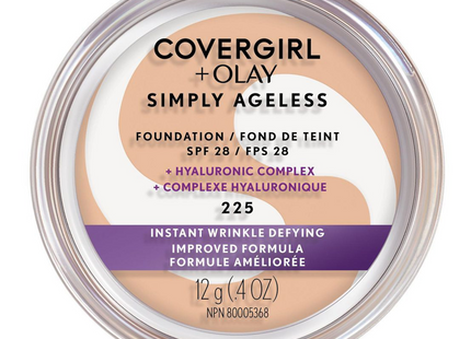 COVERGIRL + Olay - Simply Ageless Foundation SPF 28 Instant Wrinkle Defying - 225 | 12 g
