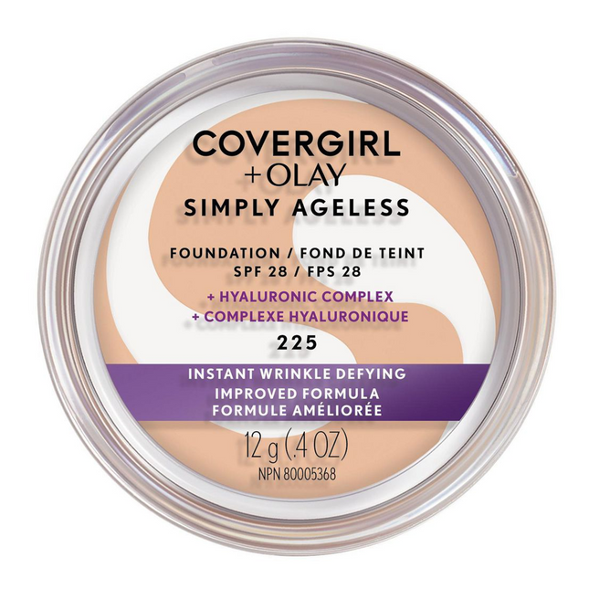 COVERGIRL + Olay - Simply Ageless Foundation SPF 28 Instant Wrinkle Defying - 225 | 12 g