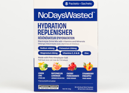 No Days Wasted - Hydration Replenisher, Variety Pack | 8 Packets