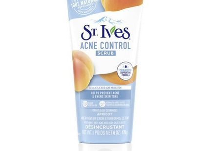 St. Ives - Gommage anti-acné à l'abricot - avec 2 % de médicaments salicyliques contre l'acné | 170g