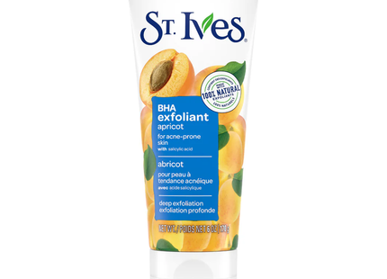 St. Ives - Gommage exfoliant BHA pour peaux sujettes à l'acné à l'acide salicylique | 170 g