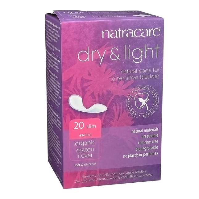 NatraCare - Dry & Light Natural Pads - Slim | 20 Pads