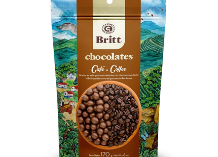 Cafe Britt - Milk Chocolate Covered Coffee Beans | 170 g