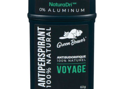 Green Beaver - Antisudorifique 100% naturel - Voyage | 60g