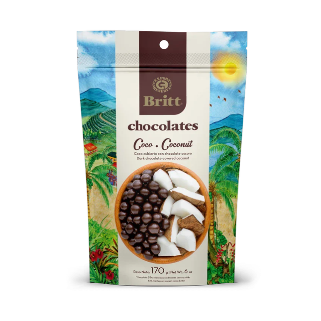 Cafe Britt - Dark Chocolate Covered Coconut | 170 g