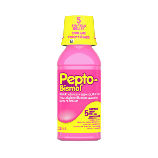 Pepto Bismol - Liquide original - Soulagement de 5 symptômes | 230 ml