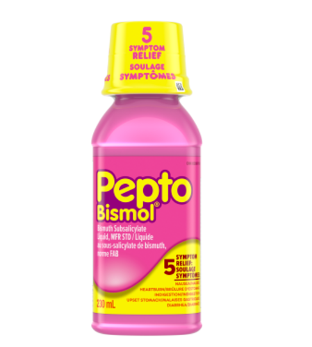 Pepto Bismol - Liquide original - Soulagement de 5 symptômes | 230 ml