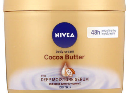 Nivea - Cocoa Butter & Vitamin E - Body Cream with Deep Moisture Serum  for Dry Skin | 400 mL Pot