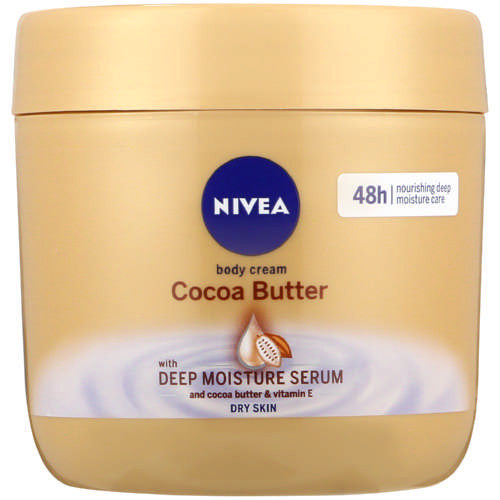 Nivea - Cocoa Butter & Vitamin E - Body Cream with Deep Moisture Serum  for Dry Skin | 400 mL Pot
