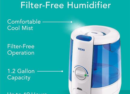 Vicks - CoolRelief Cool Mist Humidifier | 4.5 L