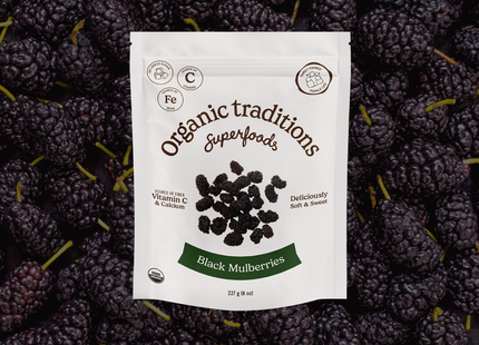 Organic Traditions - Mûres noires séchées | 227 g