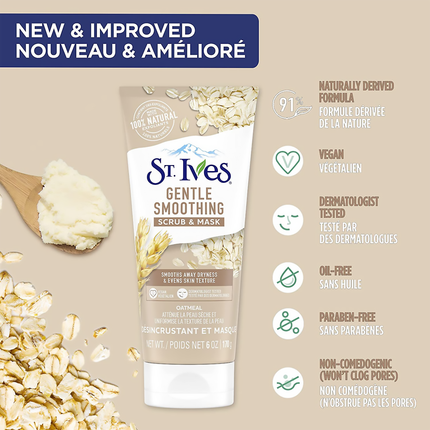 St. Ives - Gentle Smoothing Scrub & Mask - Oatmeal | 170 g