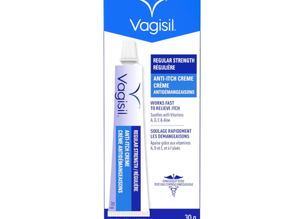 Vagisil - Crème Anti-Démangeaisons Force Régulière | 30 g