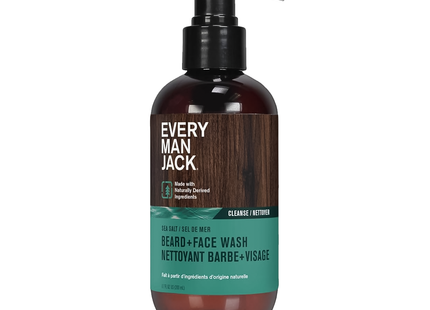 Every Man Jack - Beard + Face Wash, Sea Salt | 200 mL