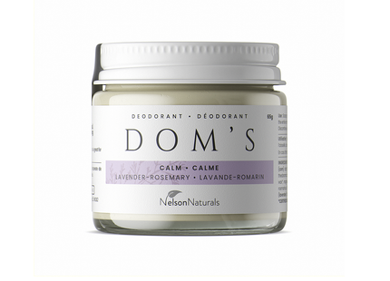 Dom's Naturals - Déodorant Calm Lav au romarin | 65 ml