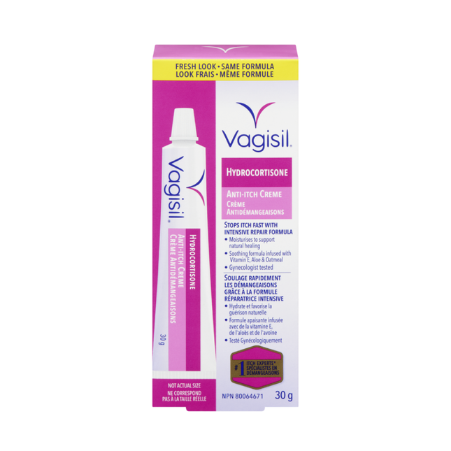 Crème anti-démangeaisons à l'hydrocortisone Vagisil | 30g