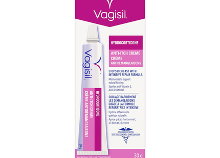 Vagisil - Crème Anti-Démangeaisons à l'Hydrocortisone | 30 g