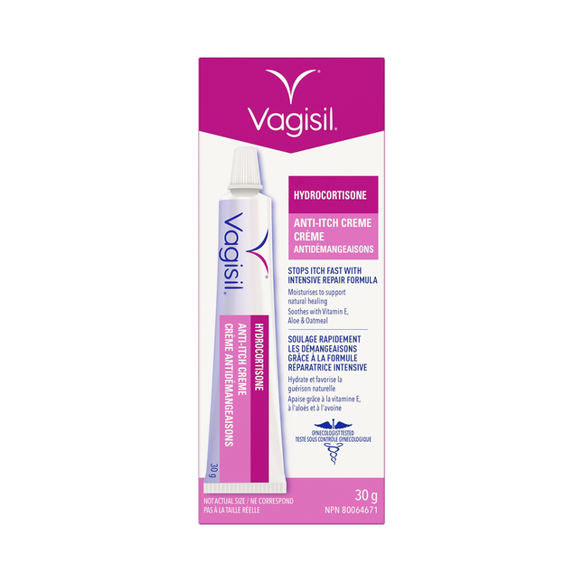 Vagisil - Crème Anti-Démangeaisons à l'Hydrocortisone | 30 g
