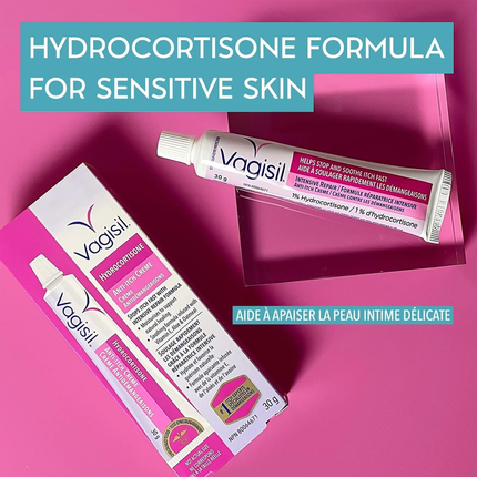 Vagisil - Crème Anti-Démangeaisons à l'Hydrocortisone | 30 g