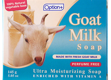 Option+ Goat Milk Ultra Moisturizing Soap with Fresh Goat Milk - Unscented | 145 g