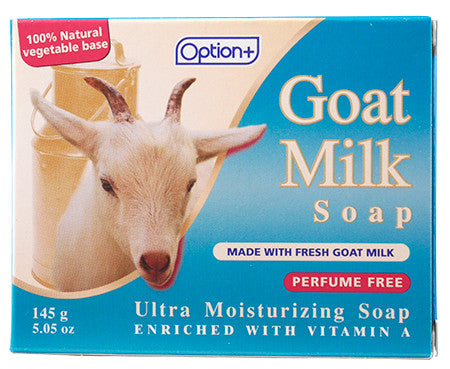 Option+ Goat Milk Ultra Moisturizing Soap with Fresh Goat Milk - Unscented | 145 g