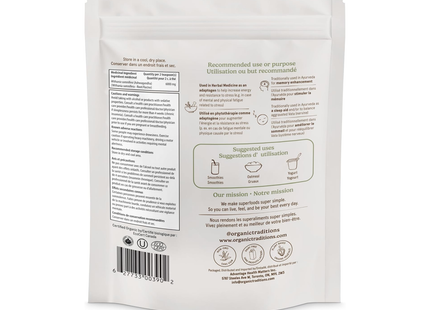 Organic Traditions - Poudre d'ashwagandha | 200 g