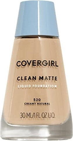 COVERGIRL - Clean Matte - Fond de teint liquide pour le contrôle du sébum - 520 Crémeux Naturel | 30 ml